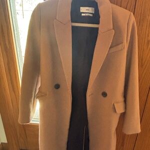 Mango Women's Tan Coat
